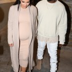 Kim Kardashian and Kanye West exit her 35th birthday party in Woodland Hills!