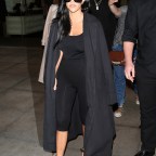 The Kardashian family leaving Kim Kardashian's 35th birthday party