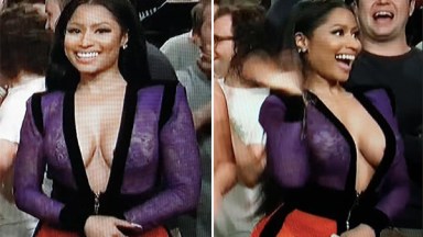 Nicki Minaj Flashes Nipple Pasty