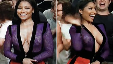 Nicki Minaj Flashes Nipple Pasty