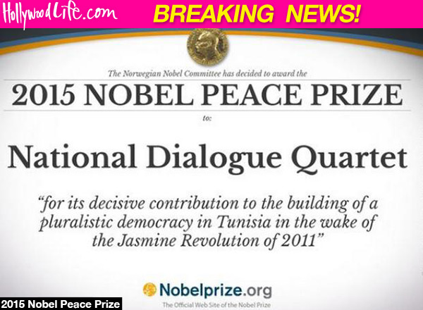 National Dialogue Quartet Wins Nobel Peace Prize