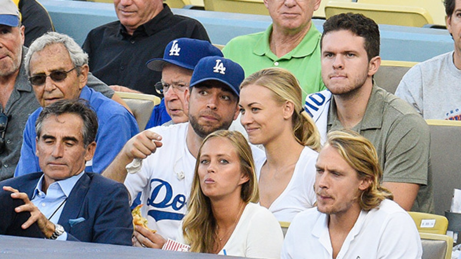 ‘Chuck’ Reunion: Zachary Levi & Yvonne Strahovski Hang At Dodgers Game ...