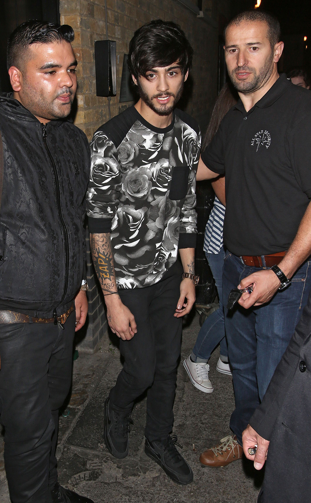 Zayn Malik at the Firehouse restaurant, London, Britain - 31 Jul 2014