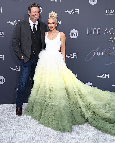 Blake Shelton and Gwen Stefani
AFI Life Achievement Award and Gala, Arrivals, Hollywood, Los Angeles, California, USA - 09 Jun 2022