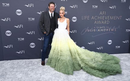 Blake Shelton and Gwen Stefani
AFI Life Achievement Award and Gala, Arrivals, Hollywood, Los Angeles, California, USA - 09 Jun 2022