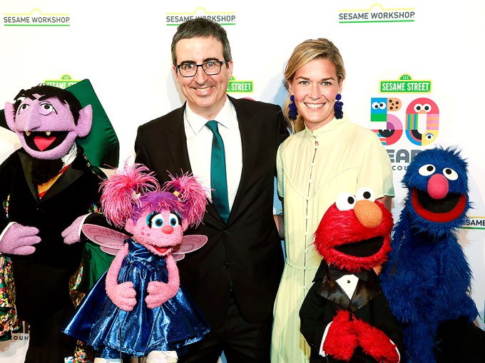 John Oliver and Kate Norley at Sesame Workshop’s 50th Anniversary Benefit Gala