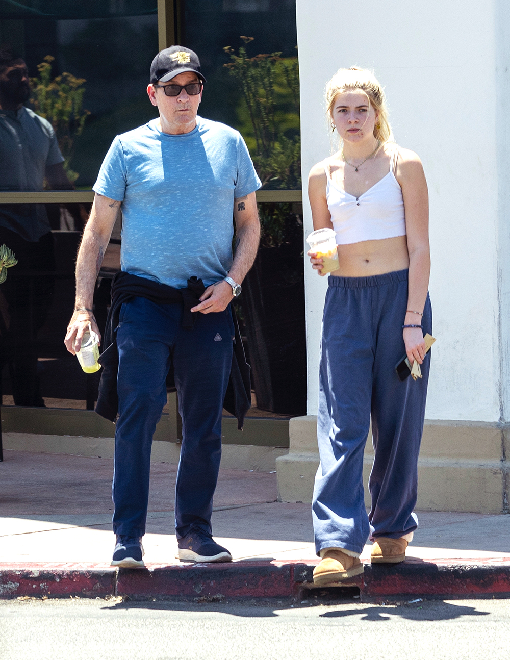 *EXCLUSIVE* Charlie Sheen spends some quality time with his daughter Lola