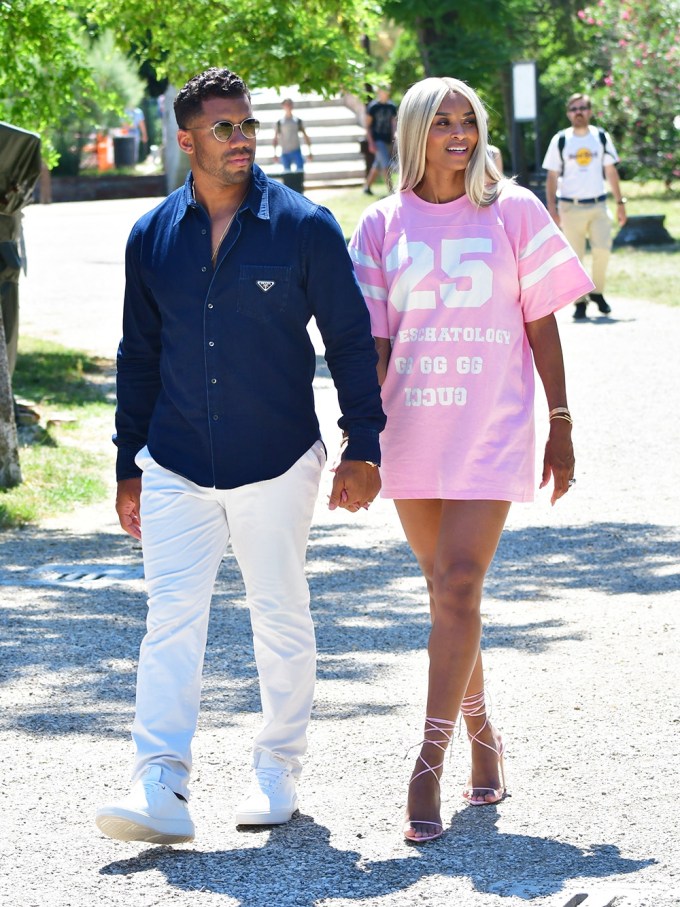 Ciara & Russell Wilson In Italy
