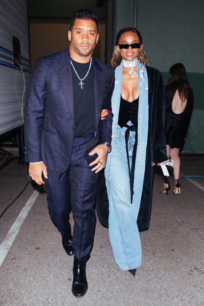 Ciara & Russell Wilson walking