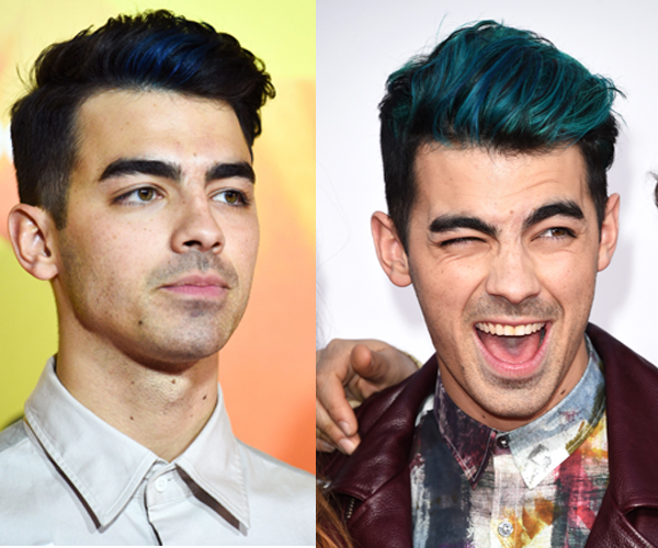 Joe Jonas' Blue Hair: Singer Shows Off Bright New Look at 2015 Grammy Awards - wide 3