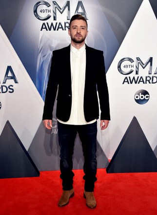 Justin Timberlake 2015 CMA Awards Red Carpet