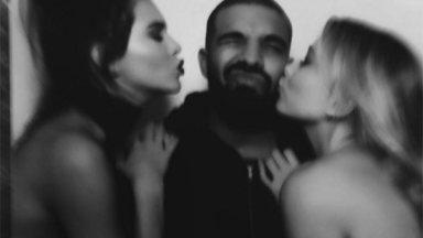 Kendall Jenner Kissing Drake