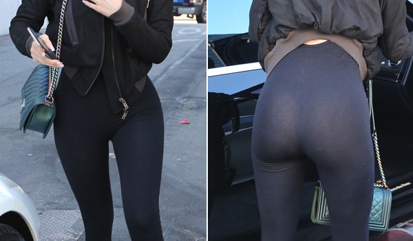 Kylie Jenner Goes Commando – See Her Sheer Workout Pants