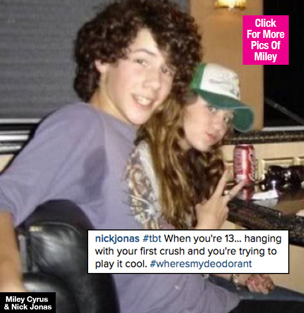Nick Jonas Crush Miley Cyrus
