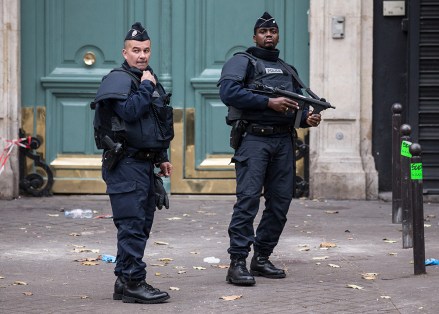 Police officers near the Bataclan Café
Terror attacks in Paris, France - 16 Nov 2015