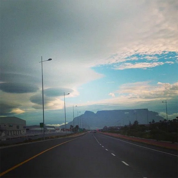 UFO clouds South Africa