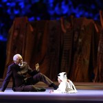Actor Morgan Freeman (L) and World Cup Ambassador Ghanim Al Muftah are seen during the opening ceremony before the Group A match between Qatar and Ecuador at the 2022 FIFA World Cup at Al Bayt Stadium in Al Khor, Qatar.
Qatar Al Khor 2022 World Cup Group a Opening Ceremony - 20 Nov 2022