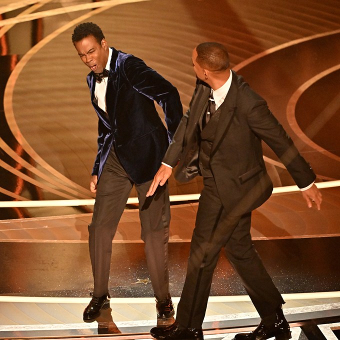 Chris Rock and Will Smith at the 94th Annual Academy Awards