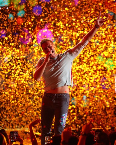 Chris Martin of Coldplay iHeart Radio Festival, Show, Day 1, Las Vegas, USA - 22 Sep 2017