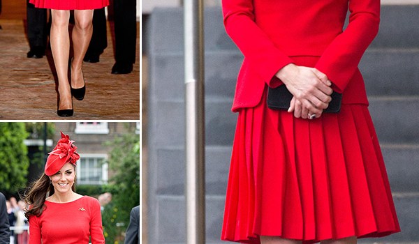 kate middleton red dress recycles