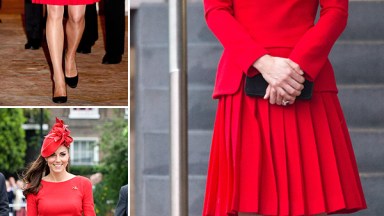 kate middleton red dress recycles