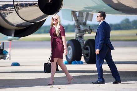 Tiffany Trump, the daughter of President Donald Trump, walks to her car as she arrives, at Andrews Air Force Base, Md.  She was traveling on Air Force One with President Donald Trump and is returning from a trip to Florida Trump, Andrews Air Force Base, USA - 19 Jun 2019