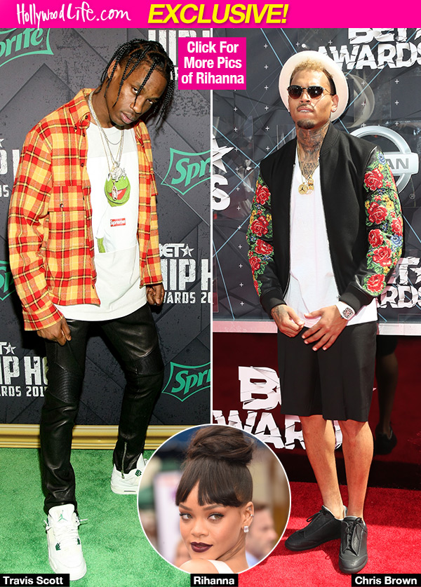 travis scott chris brown beef