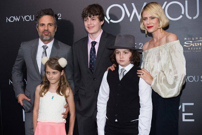 Mark Ruffalo & Family Attend Film Premiere
