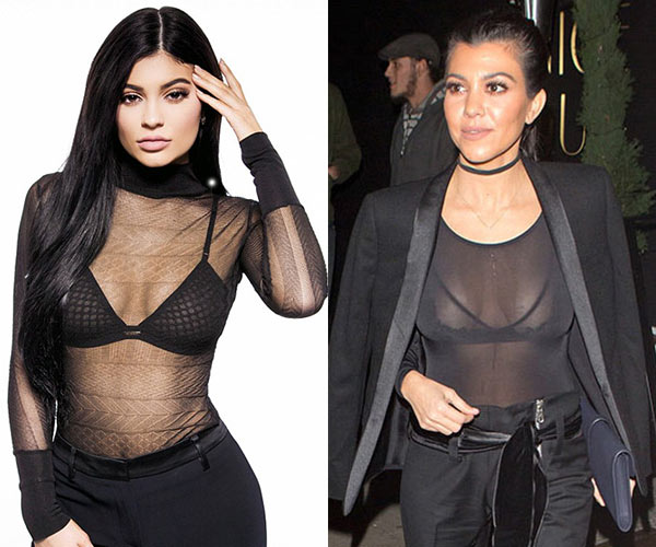 kylie jenner mesh top