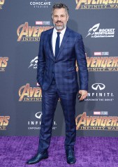 Mark Ruffalo
'Avengers: Infinity War' film premiere, Arrivals, Los Angeles, USA - 23 Apr 2018
Avengers: Infinity War WEARING VALENTINO SHOES BY CHRISTIAN LOUBOUTIN