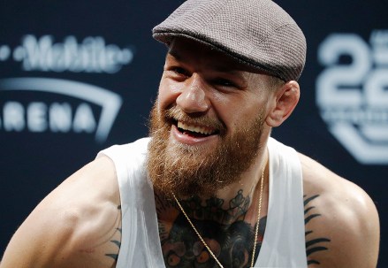 Conor McGregor speaks during a news conference for the UFC 229 mixed martial arts bouts, in Las Vegas. McGregor is scheduled to fight Khabib Nurmagomedov on Saturday in Las Vegas
UFC 229 Mixed Martial Arts, Las Vegas, USA - 04 Oct 2018