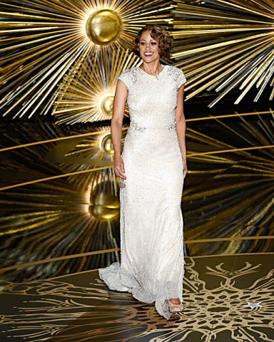 Stacey Dash speaks at the Oscars, at the Dolby Theatre in Los Angeles
88th Academy Awards - Show, Los Angeles, USA