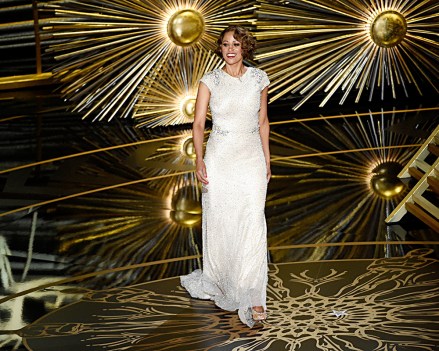 Stacey Dash speaks at the Oscars, at the Dolby Theatre in Los Angeles
88th Academy Awards - Show, Los Angeles, USA