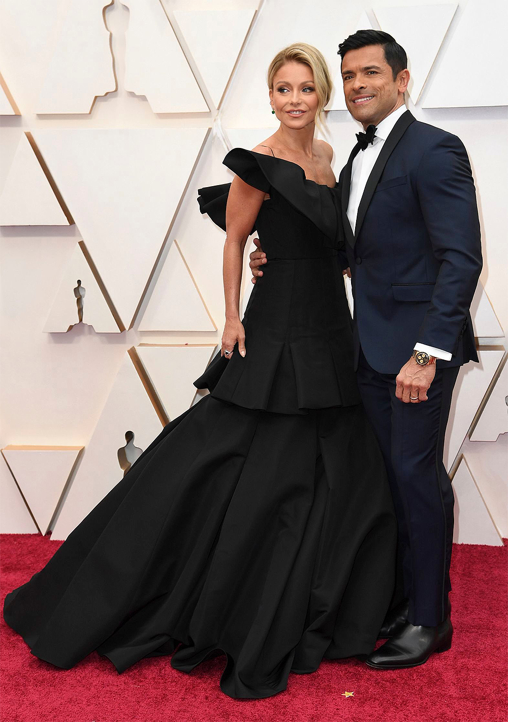 Kelly Ripa, Mark Consuelos. Kelly Ripa, left, and Mark Consuelos arrive at the Oscars, at the Dolby Theatre in Los Angeles
92nd Academy Awards - Arrivals, Los Angeles, USA - 09 Feb 2020