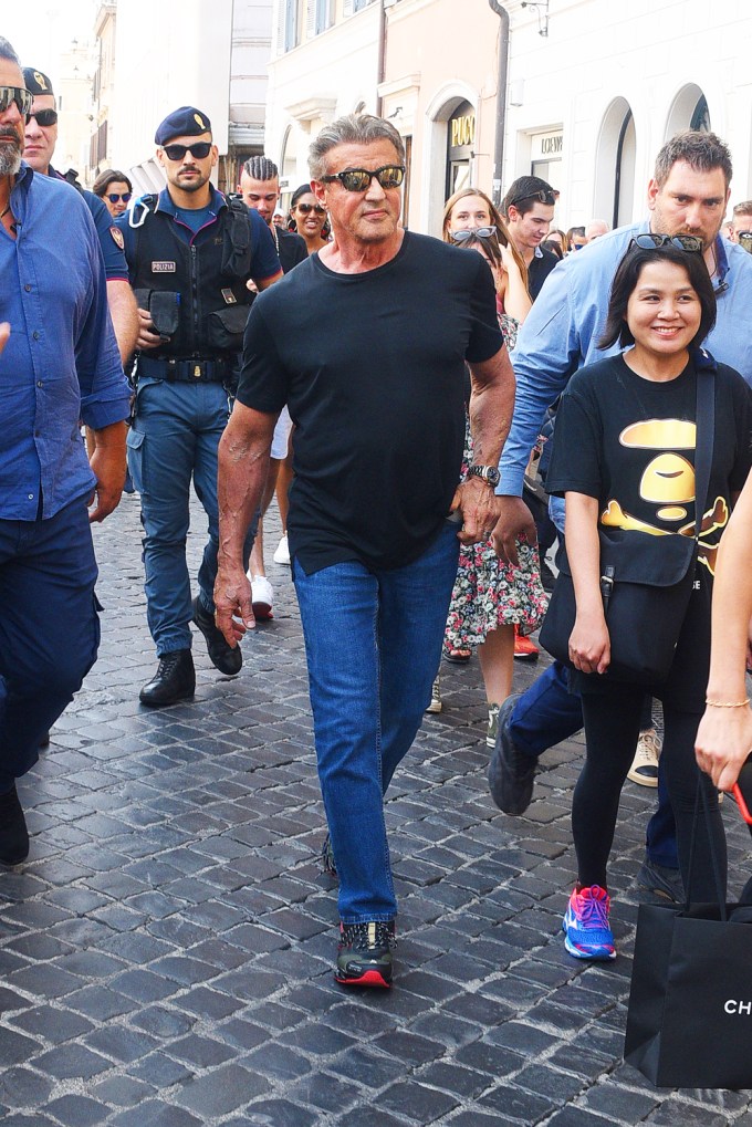Sylvester Stallone In Italy