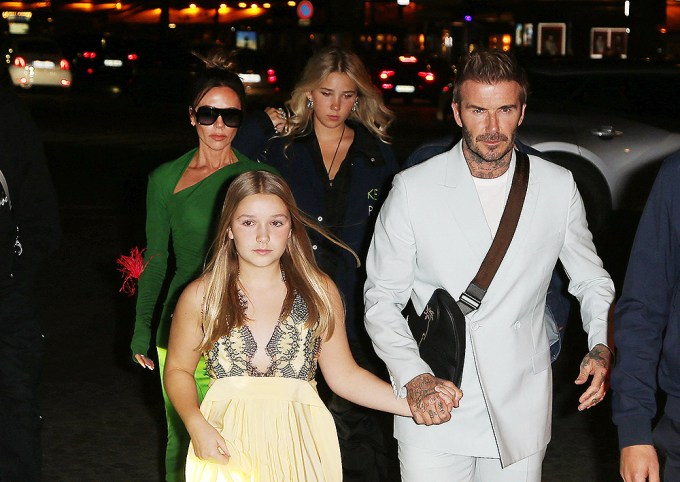The Beckhams Take On Paris Fashion Week