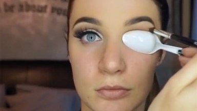 Spoon Eye Makeup Trick