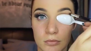 Spoon Eye Makeup Trick