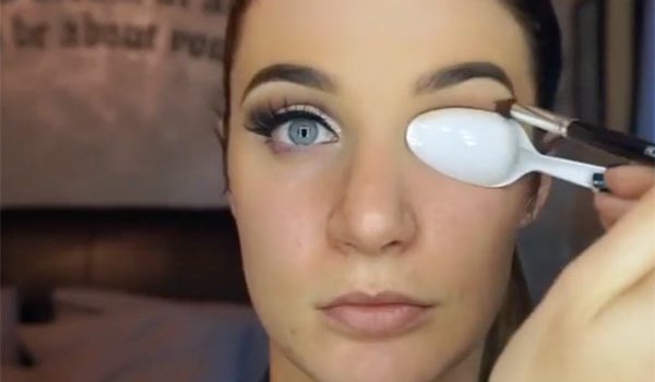 Spoon Eye Makeup Trick