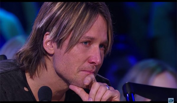 Keith Urban Cries