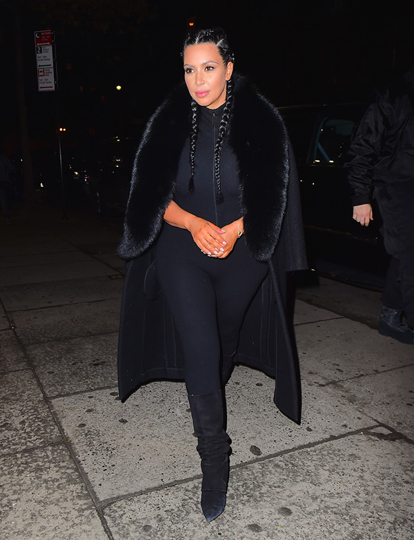 kim kardashian black jumpsuit