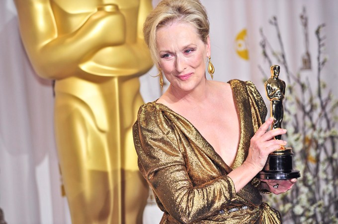 Meryl Streep With Her Third Academy Award
