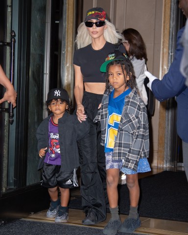 Kim Kardashian leaves her New York City hotel with two of her kids, Saint and Psalm West.

Pictured: Psalm West,Kim Kardashian,Saint West
Ref: SPL5320772 220622 NON-EXCLUSIVE
Picture by: WavyPeter / SplashNews.com

Splash News and Pictures
USA: +1 310-525-5808
London: +44 (0)20 8126 1009
Berlin: +49 175 3764 166
photodesk@splashnews.com

World Rights