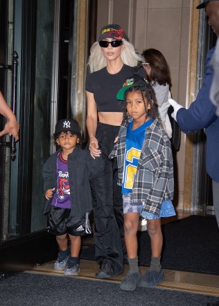 Kim Kardashian leaves her New York City hotel with two of her kids, Saint and Psalm West.Pictured: Psalm West,Kim Kardashian,Saint WestRef: SPL5320772 220622 NON-EXCLUSIVEPicture by: WavyPeter / SplashNews.comSplash News and PicturesUSA: +1 310-525-5808London: +44 (0)20 8126 1009Berlin: +49 175 3764 166photodesk@splashnews.comWorld Rights