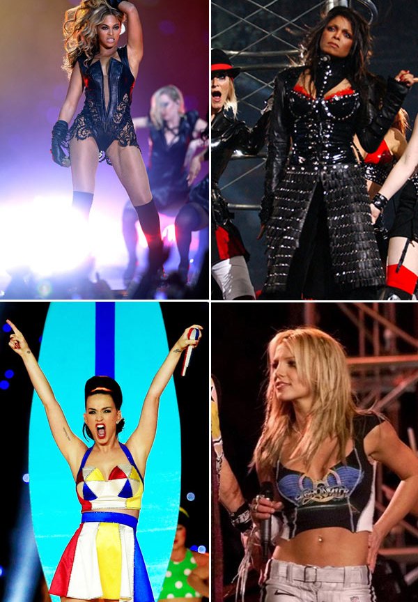 Pics Hottest Super Bowl Halftime Costumes Sexiest Performances Of All Time Hollywood Life 