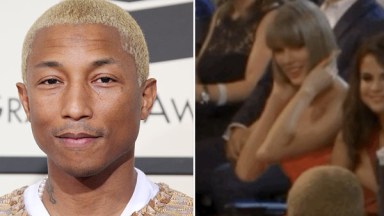 Taylor Swift Flirts Pharrell Grammys