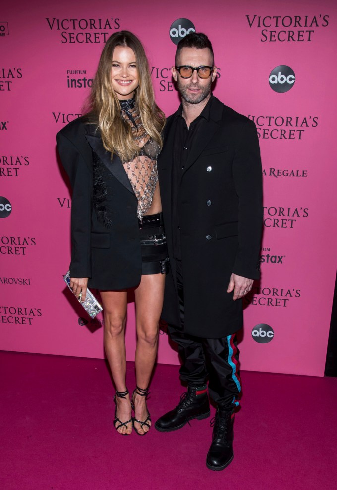 Adam Levine & Behati Prinsloo at the 2018 Victoria’s Secret Fashion Show
