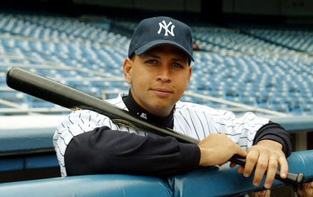 American League Mvp and Newly Acquired New York Yankee Alex Rodriguez Poses For Photographers Following a Press Conference at Yankees Stadium in the Bronx New York On Tuesday 17 February 2004 where His Signing by the Yankees Was Formally Announced Rodriguez Will Play Third Base For New York
Usa Mlb Alex Rodriguez Yankees - Feb 2004