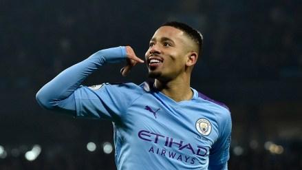 Manchester City's Gabriel Jesus during the English Premier League soccer match between Manchester City and Everton at Etihad stadium in Manchester, England
Soccer Premier League, Manchester, United Kingdom - 01 Jan 2020