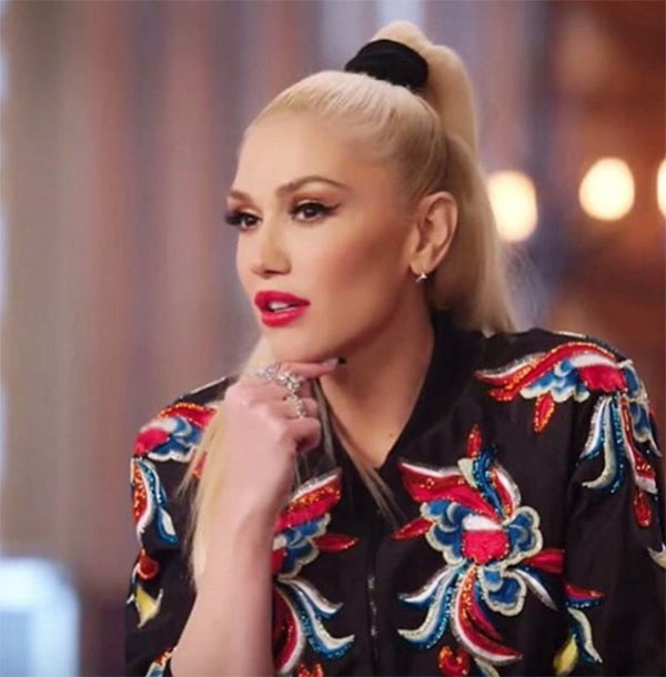 Gwen Stefani Half Ponytail Hairstyle Ho